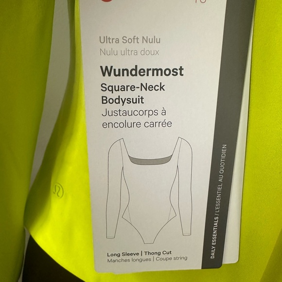 Wundermost Ultra-Soft Nulu Square-Neck Long-Sleeve Bodysuit - Picture 6 of 8
